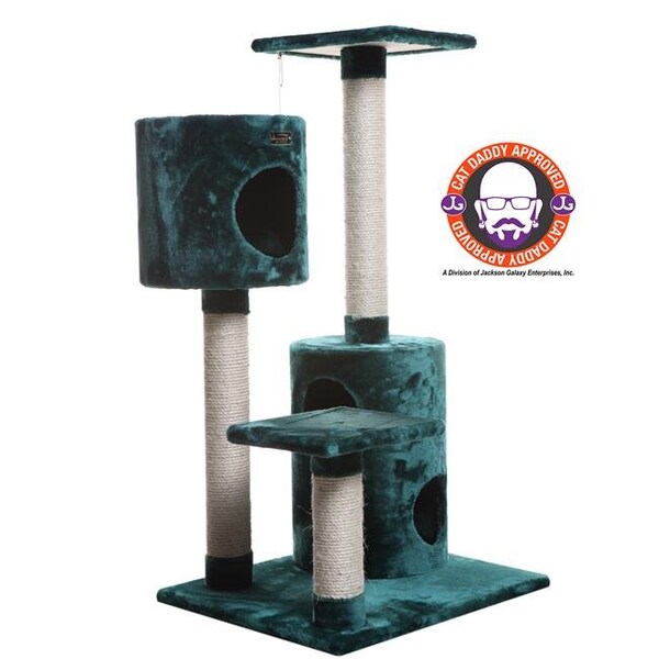 Aeromark Aeromark A4301 Armarkat Classic Cat Tree 26 x 23 x 43 - Dark Green - A4301