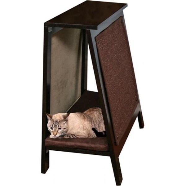 The Refined Feline The Refined Feline AFRAME-ES A-Frame Cat Bed Scratcher; 23.50 x 15 x 28 in. - Espresso - AFRAME-ES