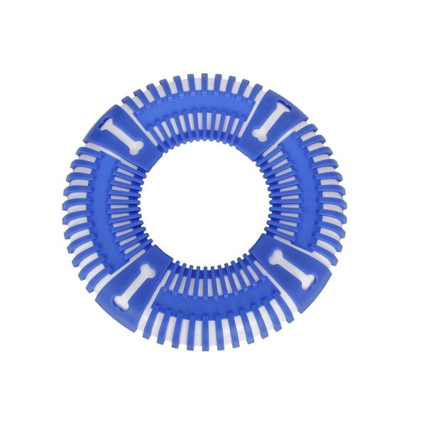 Petpurifiers Flex Bark Flexible Frisbee Fetch Dog Toy; Blue - One Size - PE821551
