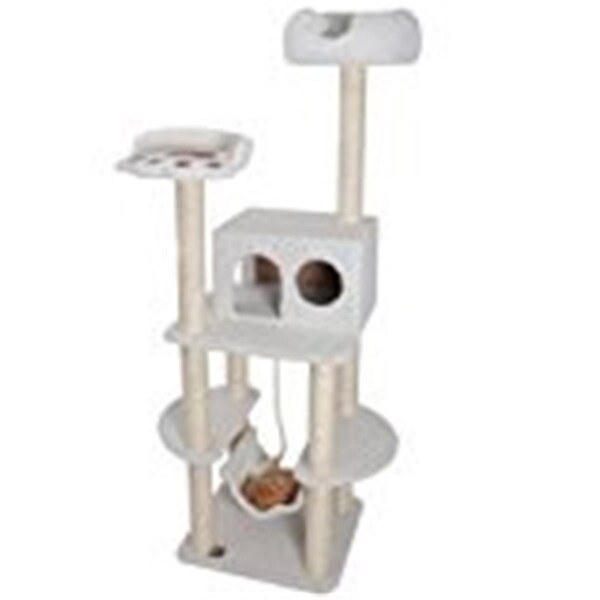 Majestic Pet 76 in. Bungalow Sherpa Cat Tree - 788995780200