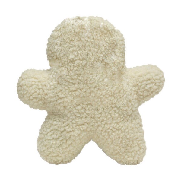 Diggers Boss Pet Digger's White Plush Gingerbread Man Dog Toy Large 1 pk - A08805