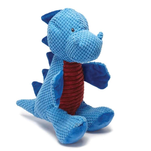Bufffuerte Jurassic Cord Crew T-Rex Dog Toy, Blue - Large - BU1668015