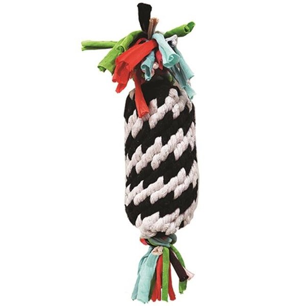 Fancy Feline Super Rope Gummer with Squeaker Dog Toy; 11 in. - FA515935