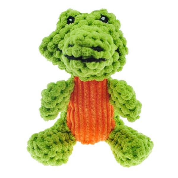 Chompers Corduroy Seated Gator Pet Toy - ZD1907 02