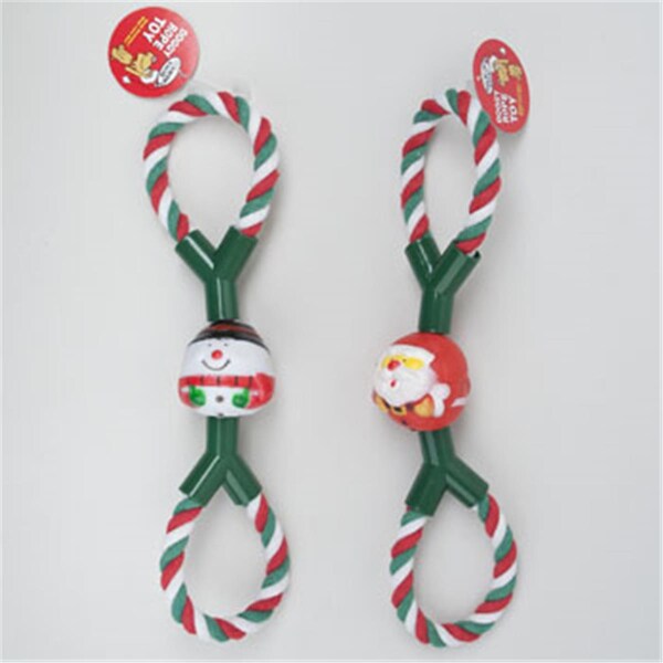 Regent Products Dog Toy Christmas Rope Tug - 67022PN