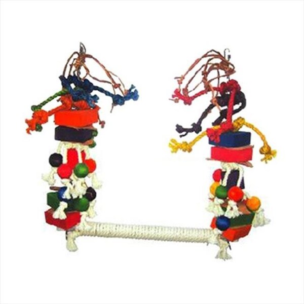 A&E Cage A&E Cage HB46258 Rope Swing With Blocks & Leather - Medium - HB46258