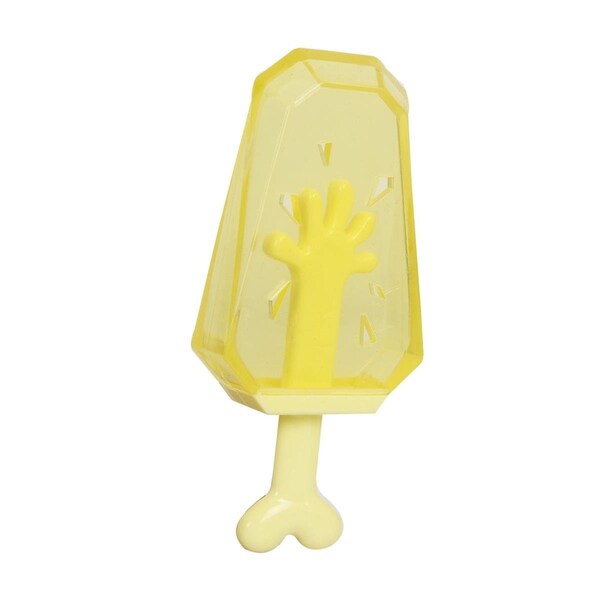 Petpurifiers Ices Cooling Lick & Gnaw Dog Chew & Teether Toy; Yellow - One Size - PE860134