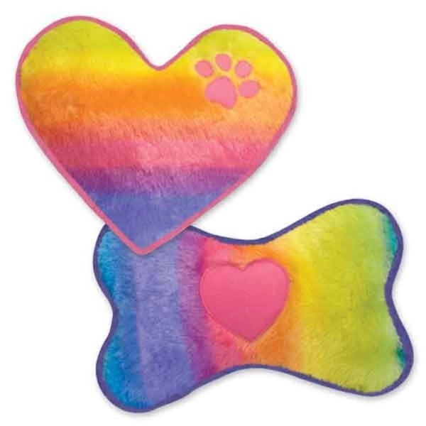 Griggles Griggles US0511 18 Rainbow Heart Toy for Dog - US0511 18