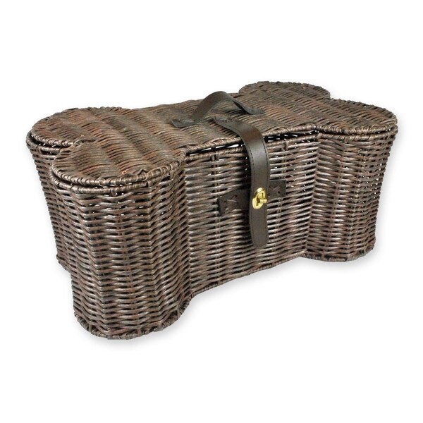 Made4Mansions 24 x 15 x 9 in. Bone Shape Toy Basket - Large - MA2567714