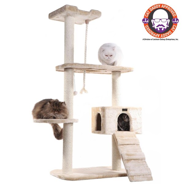 Aeromark Aeromark A5801 Armarkat Classic Cat Tree 38 x 28 x 58 - Beige - A5801