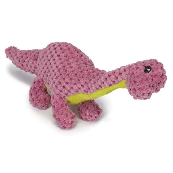 Bufffuerte Jurassic Cord Crew Brachiosaur Dog Toy, Purple - Small - BU1669940