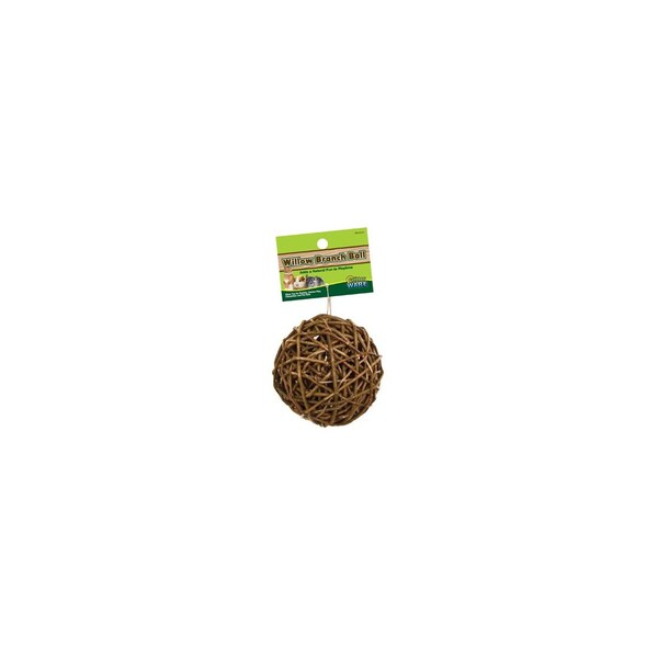 Ware Mfg Willow Branch Ball, All Natural Chew, Small Pets, 4-In. - 3153