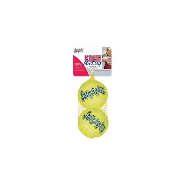 Phillips Pet Food Supply SqueakAir Dog Toy, L, Squeaker, Ball, Yellow, 2/PK - AST1