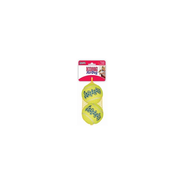 Phillips Pet Food Supply SqueakAir Dog Toy, L, Squeaker, Ball, Yellow, 2/PK - AST1