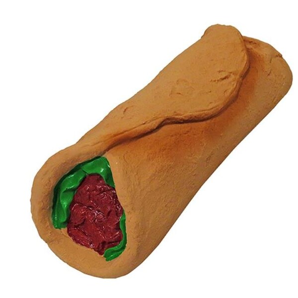 Fancy Feline Premium Stuffed Latex Late Night Burrito Toys; 7.5 in. - FA1610348