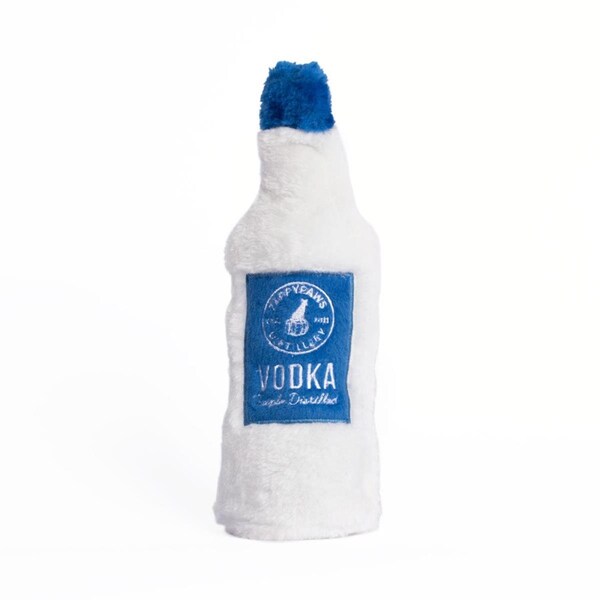 Zippypaws Happy Hour Crusherz Vodka Dog Toy - Medium - 818786019259