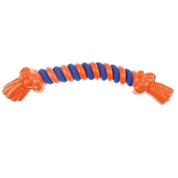 Infinity Dog Toy, L, Rope Bone, Thermoplastic Rubber, Orange - ZD2068 18 69