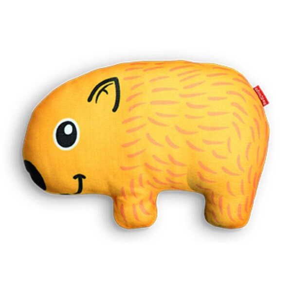 Red Dingo Wendy the Wombat Durables Toy, Yellow - DF-WO-YE-NS