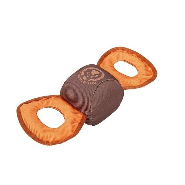 Petpurifiers Chompter Plush Chew Tugging Dog Toy; Orange & Brown - One Size - PE471803