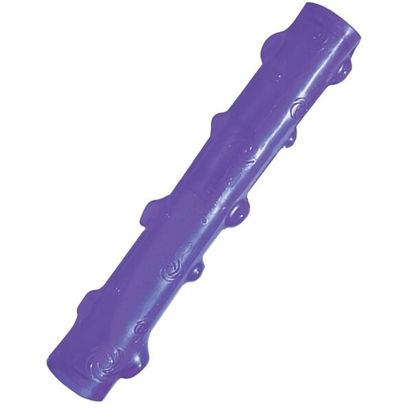 Kong Squeezz PSS1 Dog Toy, L, Squeaker, Stick, Rubber, Amethyst/Emerald/Ruby/Sapphire - KO-PSS1