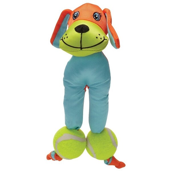 Chompers Chomper Dog Toy, Chew, Fetch, Tug Toy, Tennis Tot, Ballistic Nylon, Assorted - WB1101M-9