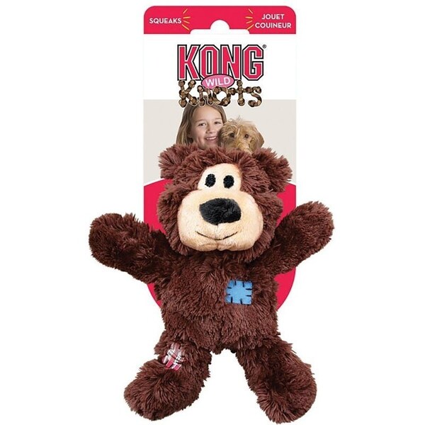 Kong Wild Knots NKR1 Dog Toy, L/M, Bear, Assorted - KO-NKR1