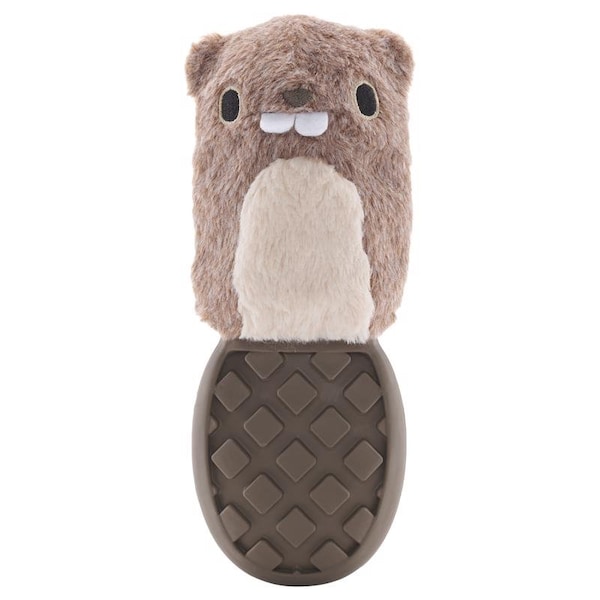 Bark Bark Brown Plush PB Beaver Dog Toy 1 pk - 706618
