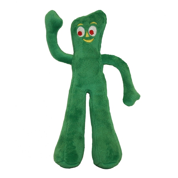 Multipet Multipet Gumby Green Plush Dog Toy Medium 1 pk - 16674