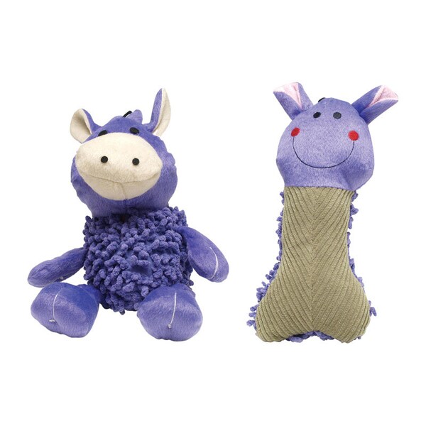 Boss Boss Pet Digger's Multicolored Plush Shaggy Dog Toy Large 1 pk - A08847