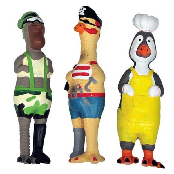 Partyanimal 52556 Squeaky Fowl Character Dog Toy - PA3502