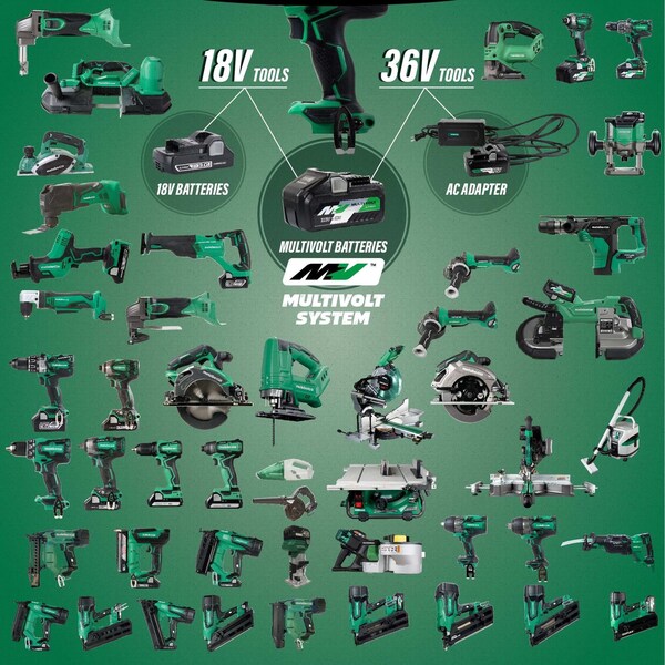 Metabo Hpt 36V MV Cordless Brushless 3-1/2in Cordless Plastic Strip 21 Framing Nailer Kit - NR3690DRM