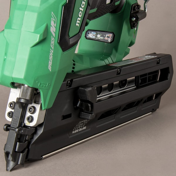 Metabo Hpt 36V MV Cordless Brushless 3-1/2in Cordless Plastic Strip 21 Framing Nailer Kit - NR3690DRM