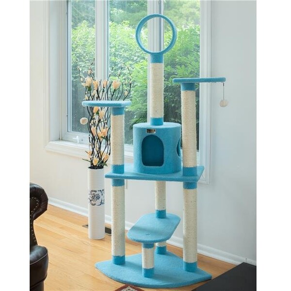 Aeromark Aeromark B6605 Armarkat Classic Cat Tree 38 x 24 x 66 - Sky Blue - B6605