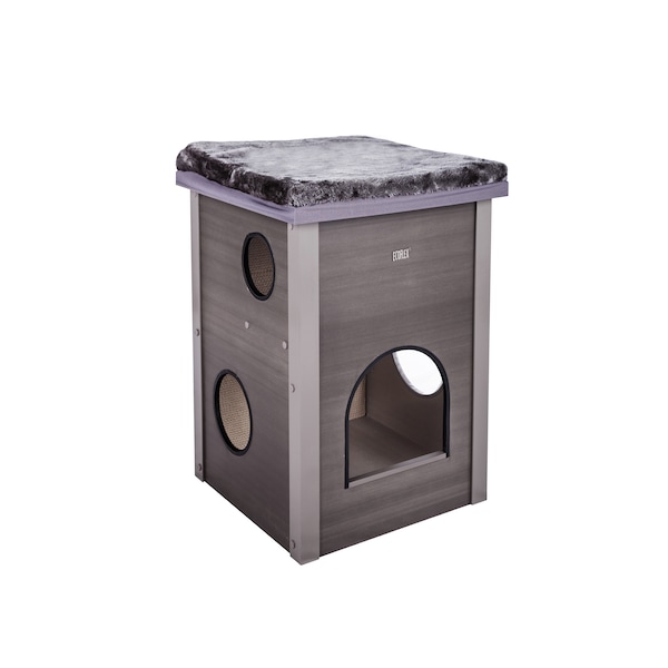 New Age Pet Pet Kitty Kube, w/Scratch Pad-Cushion - EHKK405