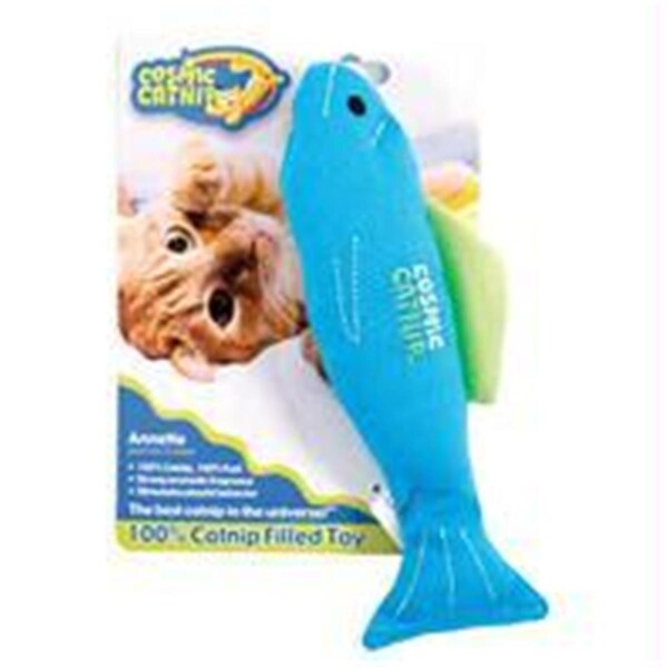 Ourpets Co Cosmic 100 percent Catnip Filled Toy- Fish Anette - 1050011546 - 89971