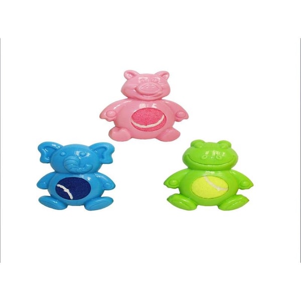 Multipet Assorted Tennis Tummies Rubber Dog Toy 4 in. 1 pk - 44237