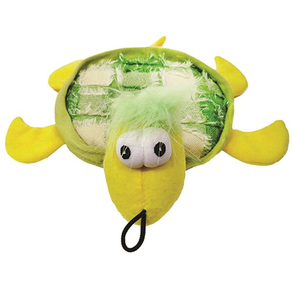 Fancy Feline Tishy Turtle Plush Dog Toys 105 in - FA124325