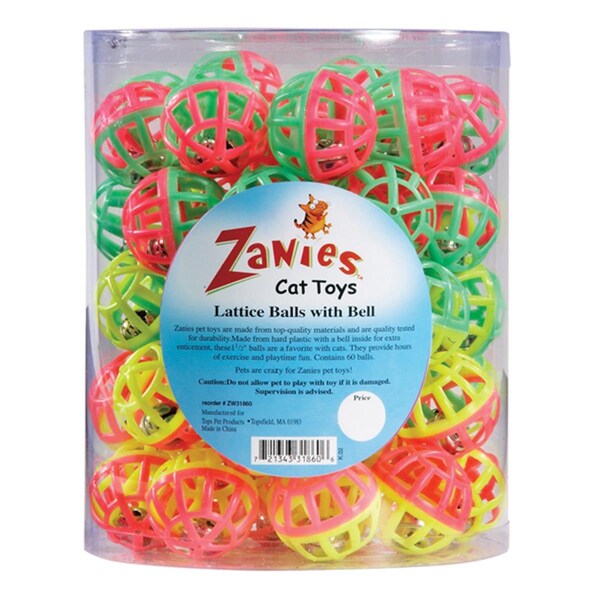 Pet Pals Zanies Lattice Balls Canister 50 Pcs - PE391917