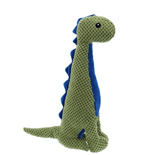 Bufffuerte Jurassic Cord Crew Massospondylus Dog Toy, Green - Large - BU1854085