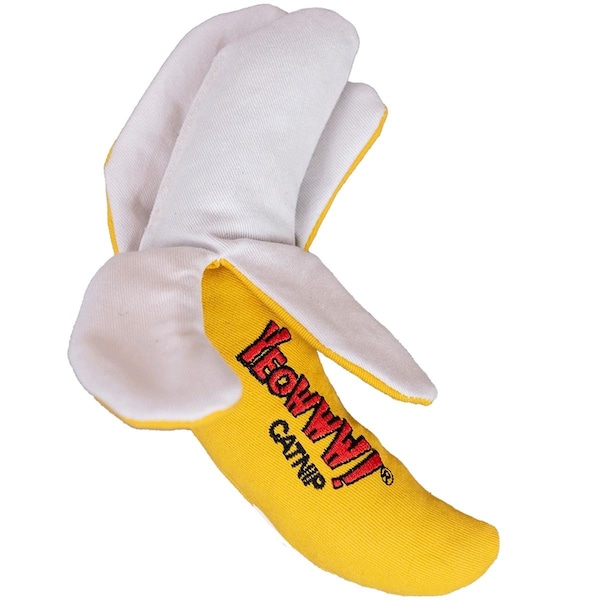 Yeowww Catnip Peeled Banana Cat Toy - 96500434