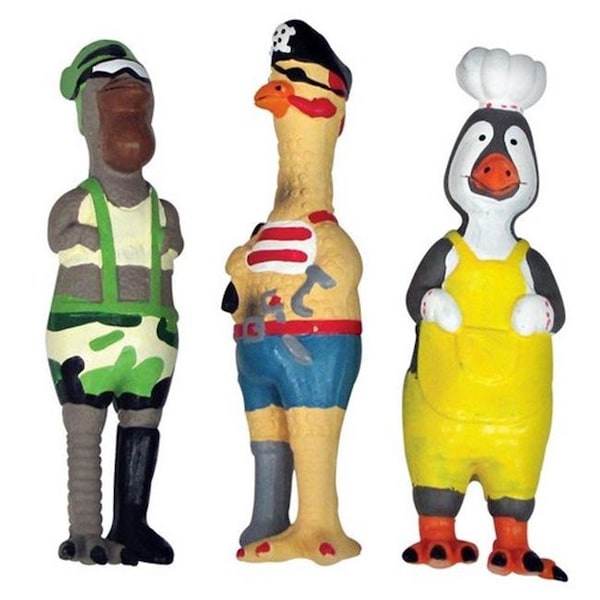 Diggers Diggers 52556 Squeaky Fowl Character Dog Toy - 8361123