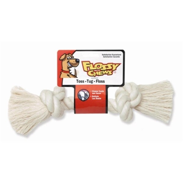 Mammoth Pet Products Flossy Chew Bone- Extra Large- White- 0.64 lbs. - MM10008