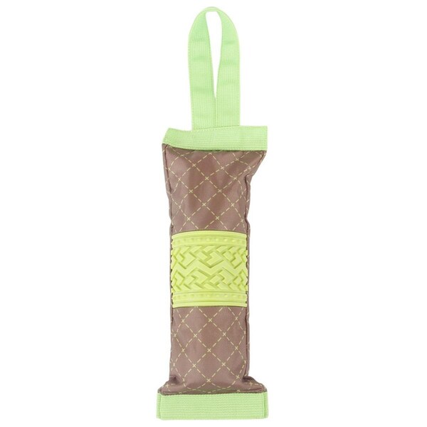 Petpurifiers Quash Water Bottle Inserting Nylon & Rubber Crackling Dog Toy - Green - One Size - PE3169851