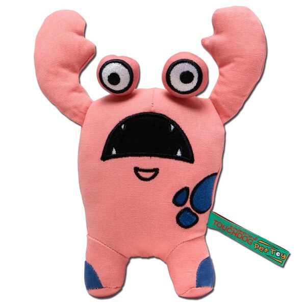 Big Bird Products Cartoon Up-For-Crabs Monster Plush Dog Toy - Pink - One Size - BI3721895