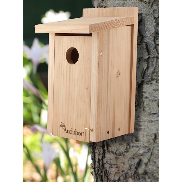 Audubon Audubon 12 in. H X 6.4 in. W X 6.4 in. L Red Cedar Bird House - NABB4N