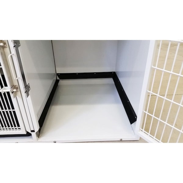 K9 Kennel Store 10 or 12 Unit Modular Powder Coated Cage Bank Kit - CBPC10OR12BK