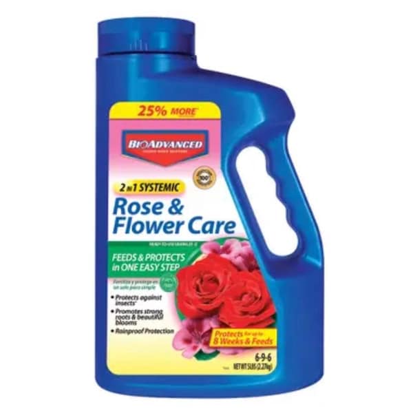 Bayer BioAdvanced 2-In-1 Systemic Granules Rose and Flower Plant Food 5 lb - 701100A