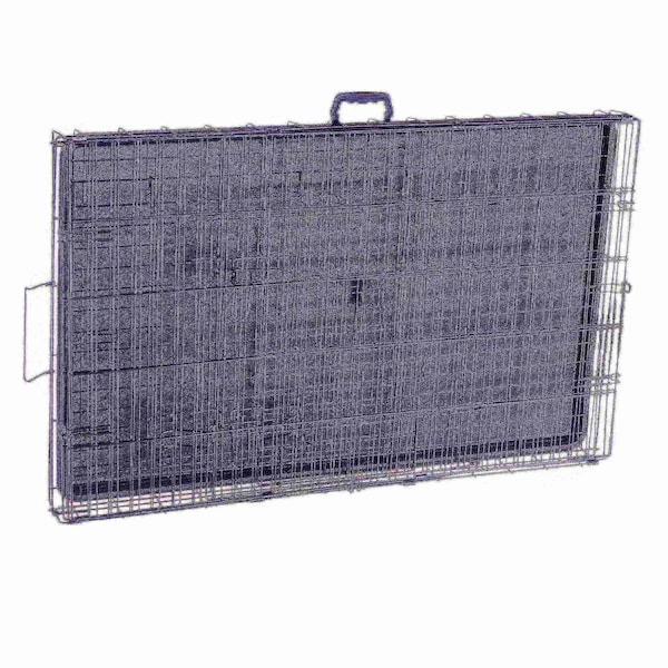 Pet Adobe 2193 Pet Adobe 42" Folding Pet Crate Double Door Kennel Wire Cage for Dogs, Cats or Rabbits - 222527PWD