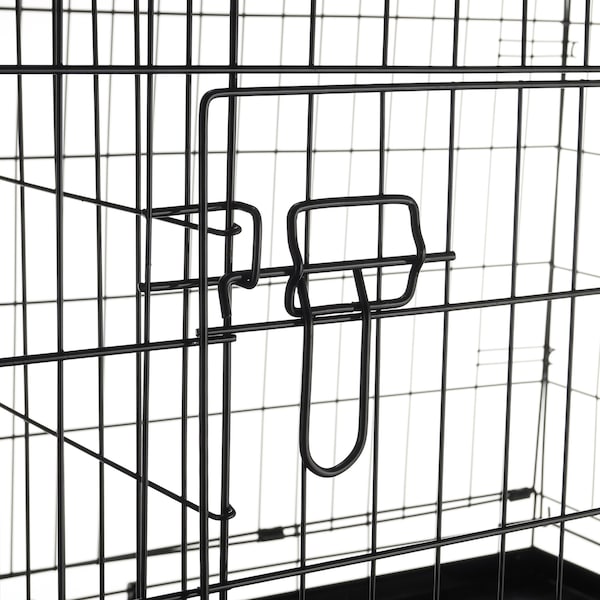 Pet Adobe 2193 Pet Adobe 42" Folding Pet Crate Double Door Kennel Wire Cage for Dogs, Cats or Rabbits - 222527PWD