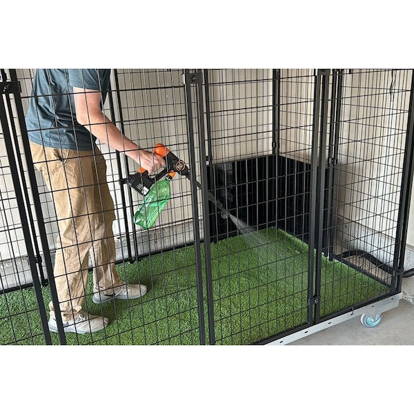K9 Kennel Store 4ft X 8ft Value Quick N Clean Garage Kennel - VQNCGK-4X8